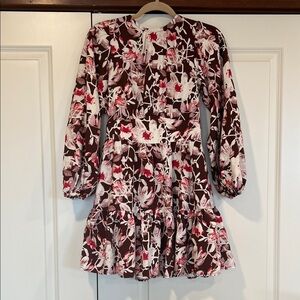 Chelsea28 Floral Print Long Sleeve Dress